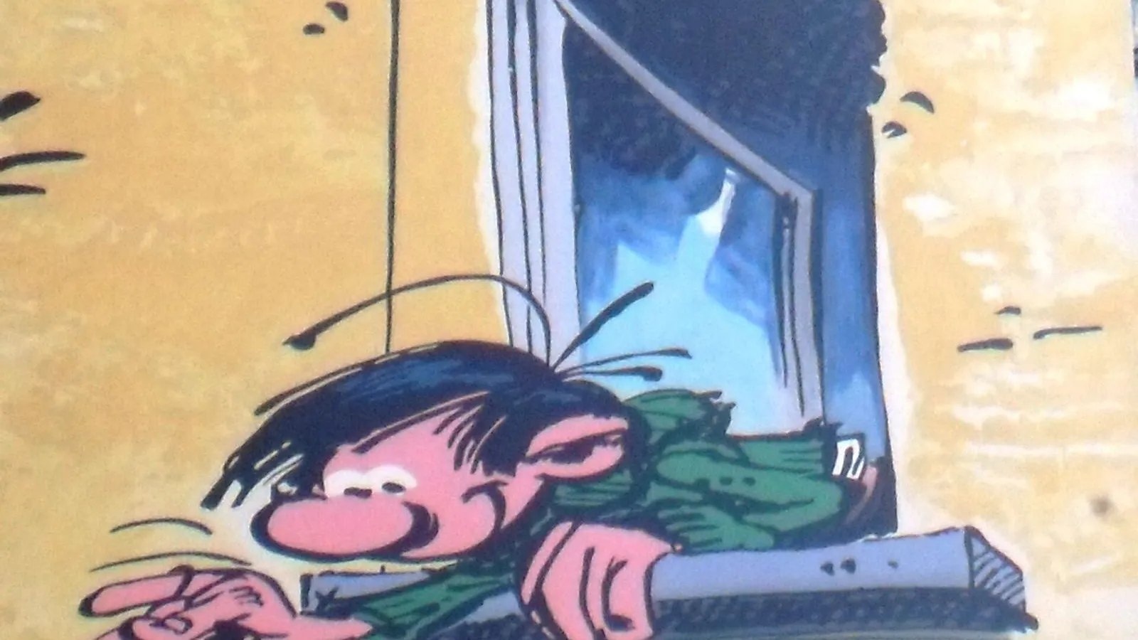 Gaston Lagaffe mural