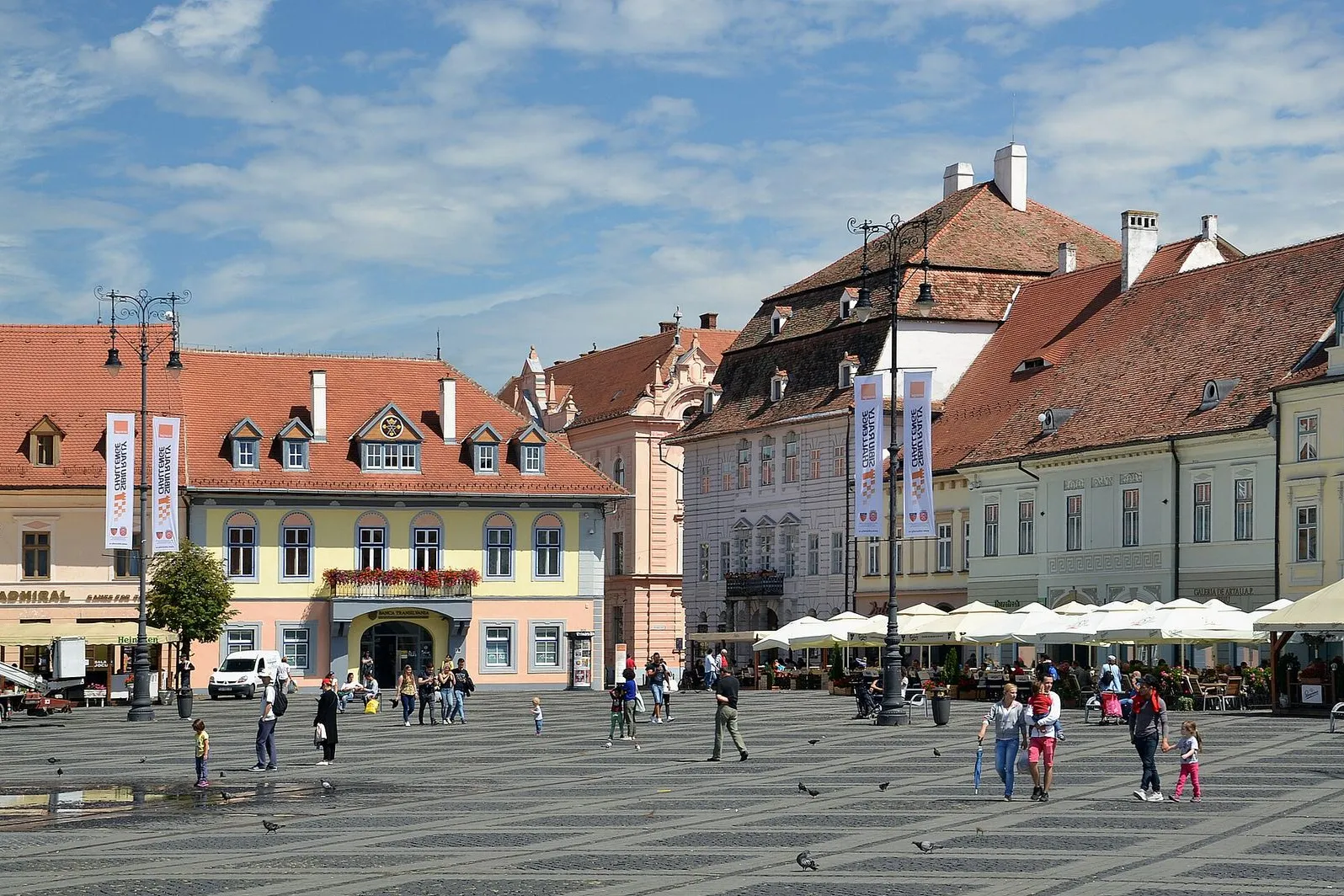 The Upper Town's Three Squares
